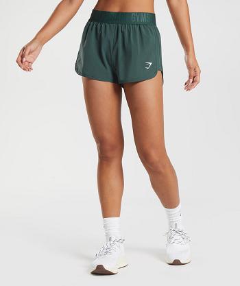 Gymshark Tränings Loose Fit Shorts Dam Obsidian | SE 2359ILH